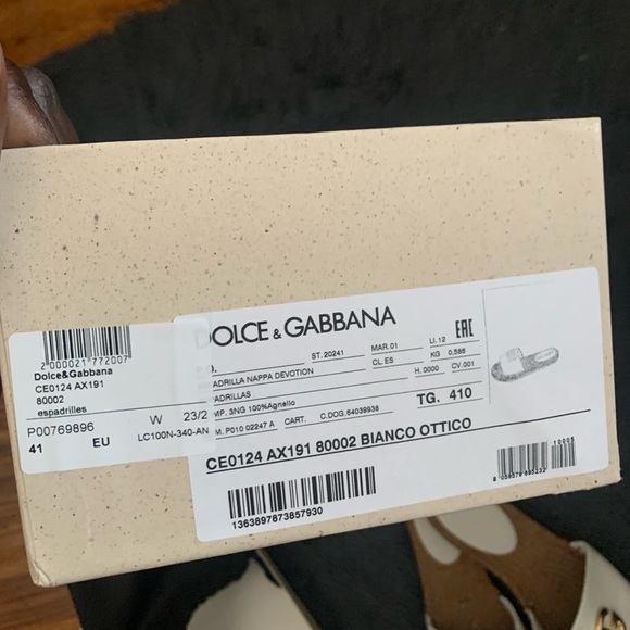 Dolce and Gabbana embellished leather slides size 41 - Picture 16 of 16